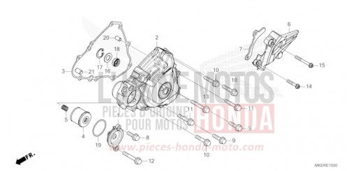 LEFT CRANKCASE COVER CRF450RS de 2025